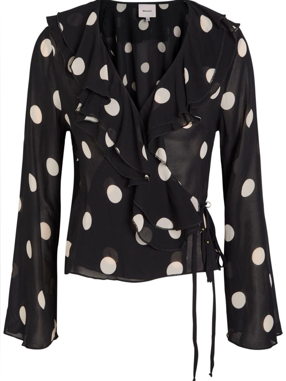 NWT reformation kilah polka dot top - size 10